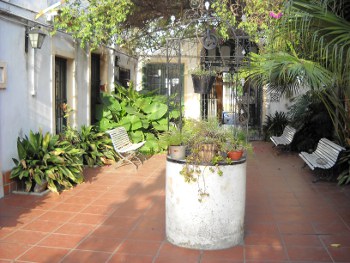 patio y aljibe